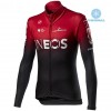Set Fietsshirt Lange Mouw + Lange Koersbroek 2020 TEAM INEOS N001 Winter Thermal Fleece